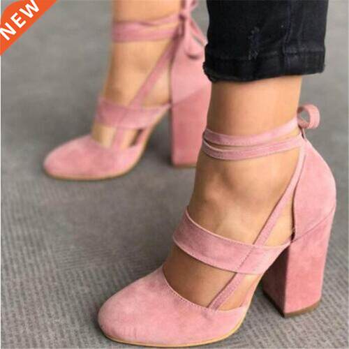 2022 New Women Shoes Fashion Gladiator Heels Shoes Woman Qua