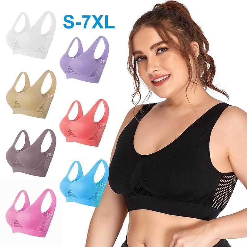 Sports Bras for Women Yoga Plus Large Big Size Ladies Cotton
