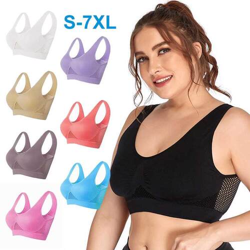 Sports Bras for Women Yoga Plus Large Big Size Ladies Cotton