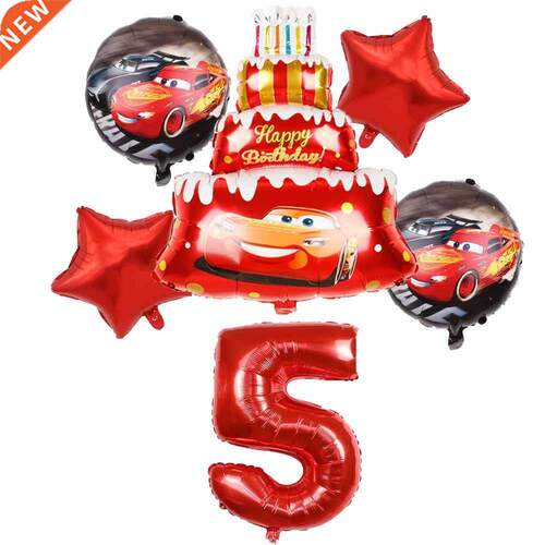 1 Set Disney Cars Lightning McQueen 32 Inch Number Aluminum