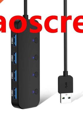 USB .0 Hub 4 Port USB Distributor Data Hub with Independent