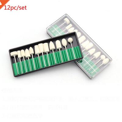 12PC Nail polisher wool polishing head Electric Machine Dr