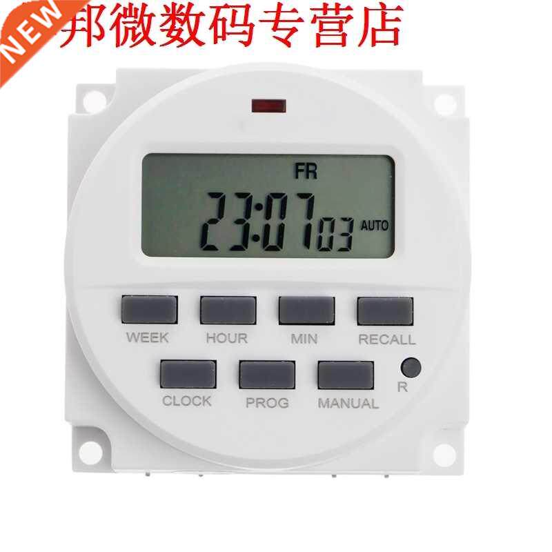 15.98 Inch LCD Timer 12V DC 7 Days Programmable Time Switch