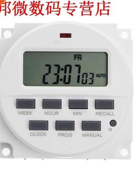 15.98 Inch LCD Timer 12V DC 7 Days Programmable Time Switch