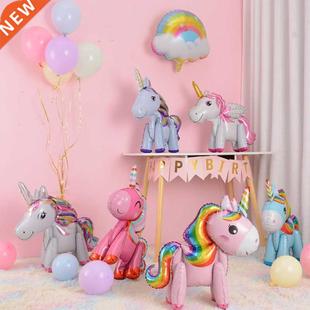 Unicorn Balloon Decoration Happy Birthday Pty Supplies Foi