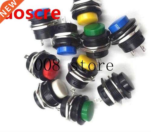 18pcs 16MM Self Return Momentary Push Button Switch 6A/125VA