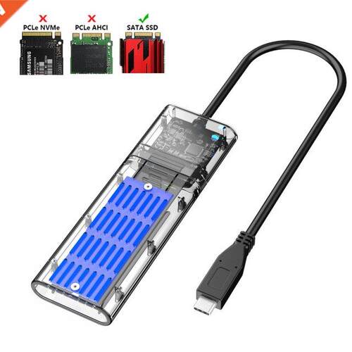 M2 SSD Box ST Chssis M.2 To USB3.1 Type-C SSD dpter For