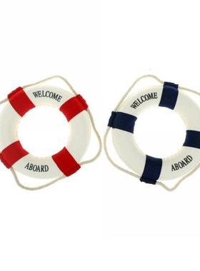 Home Decoration Welcome Wall Ornament Life Buoy Foam Aboard