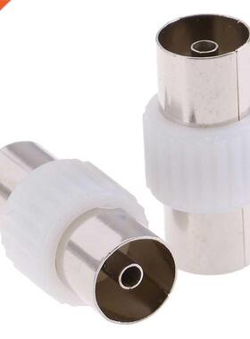 2pairs=4pcs Female To Female TV Plug Jack 适用于 Antennas TV