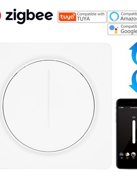 Smart Tuya WiFi Stepless Control Dimmer Switch with Remote C