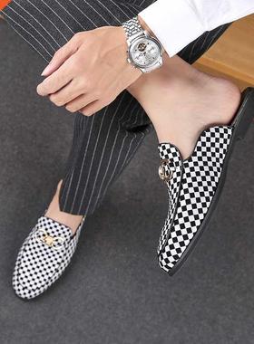 ens Slipper Boots Fashion en Shoes ale Black Leather Half