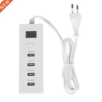 4 Ports Multifunction USB Charger Quick Charging Smart Plug