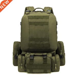 50L Tactical Backpack,Men's Military Backpack,4 in 1Moll