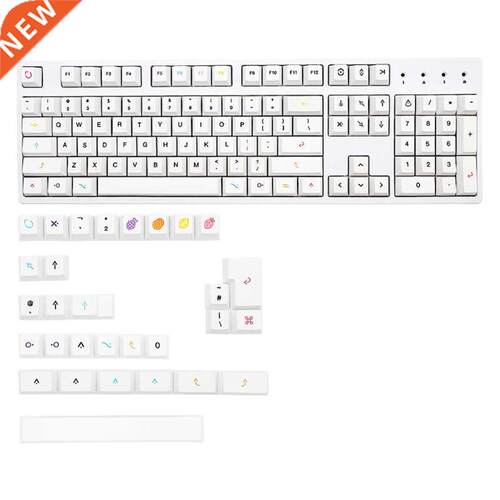 134Keys PBT Keycap Cherry Profle Dye Sublmaton Keycap for