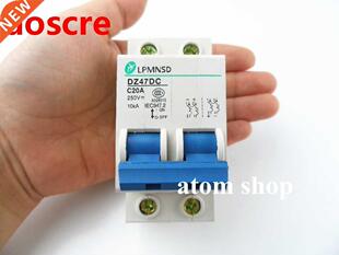 DC 2P 20A Circuit breaker MCB 2 Poles MCB Solar Energy Pho