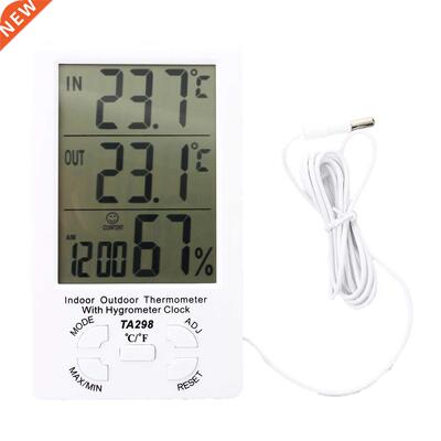 LCD Temperature humidite hygrometre tester Thermometre Horlo