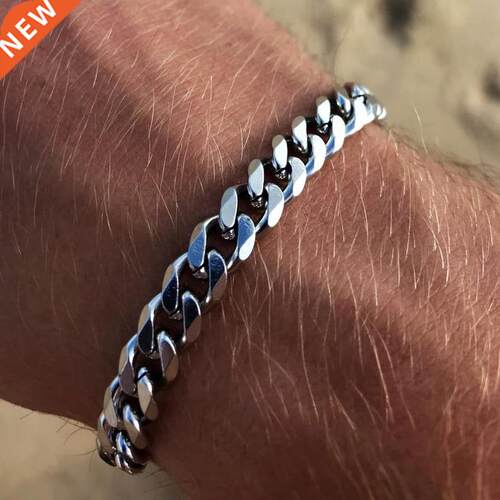 2022 New rendy Cuban Chain Men Bracelet Classic Stainless St