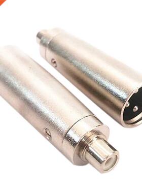 3 Pin XLR Plug Male to RCA Female Audio Jack Adapter Connect