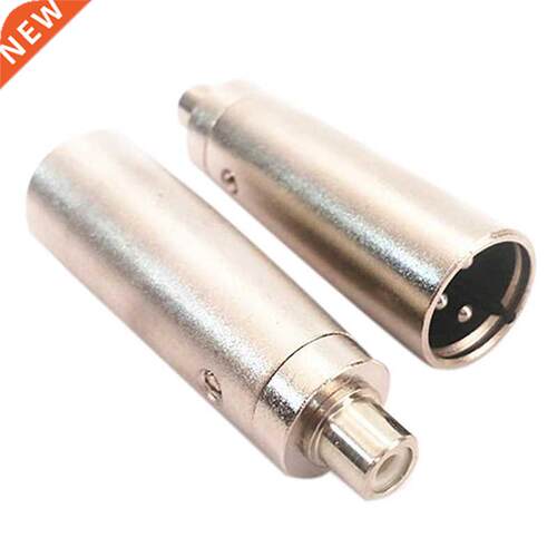3 Pin XLR Plug Male to RCA Female Audio Jack Adapter Connect