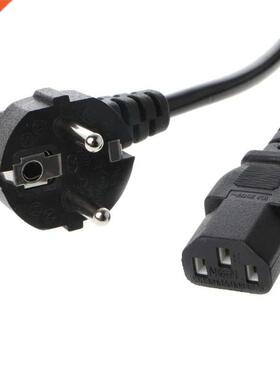 1.5m C1 IEC 20 European Kettle 2 Pin AC Round EU Plug Powe