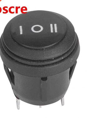 5pcs 3 Position Boat Switch ON/OFF/ON Black Round Snap Rocke