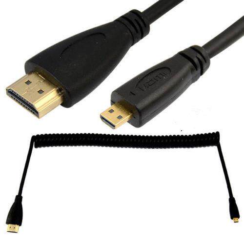 Micro USB HDMI Male to HDMI Male  Cable HEC 6.5FT