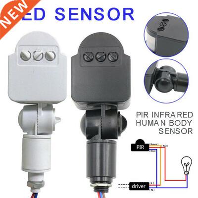 Mayitr 1pc AC 85-265V PIR Motion Sensor Switch 180 Degrees L