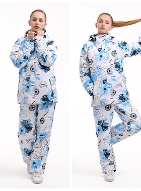 New Female Waterproof Windproof Women's Ski Suit Jacket and