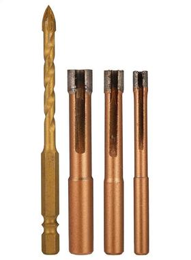 3 pièces 6mm Triangle Kit de foret diamant trou scie