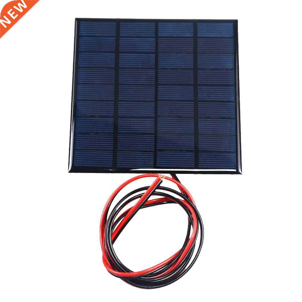 1PCS 9V 2W Solar Panel With 100CM Wire Mini Solar System DIY