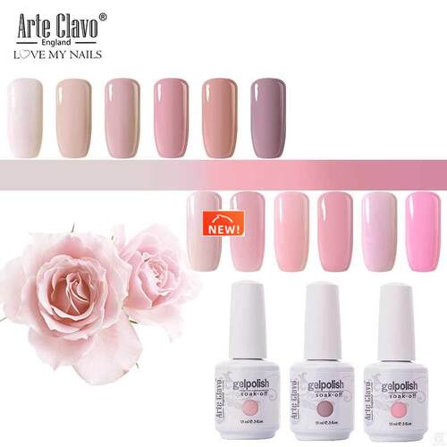 Nail Polish UV Hybrid Gel Lak Pink Red Series Gel Varnish 15