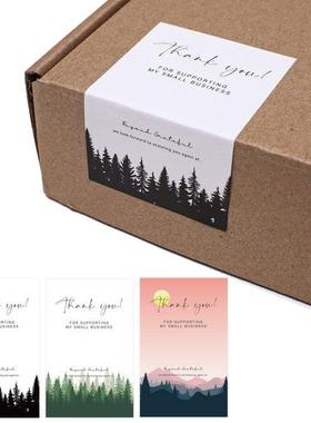 10-50pcs Thank You Stckers For Supportng My Small Busness