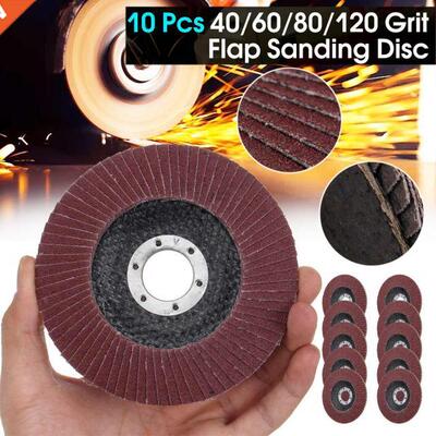 10PCS 125mm Professional Flap Discs 5 Inch Sanding Discs 40/