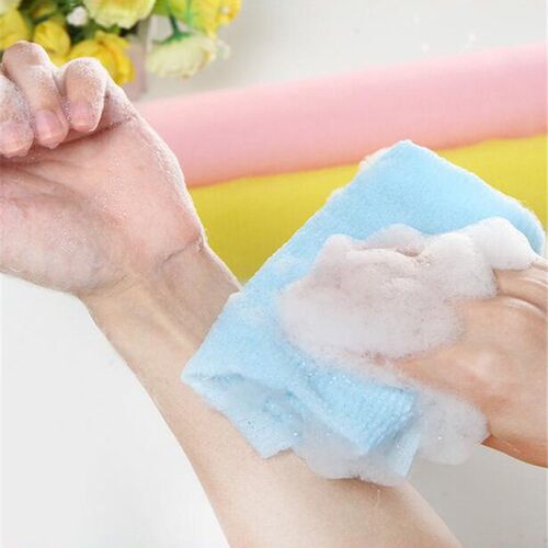Nylon Wash Cloth Bath Towel Beauty Body Skin Exfoliating Sho