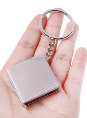 Metal Tape Measure Keychain Portable Keyring Ruler Multifunc