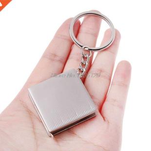 Metal Tape Measure Keychain Portable Keyring Ruler Multifunc