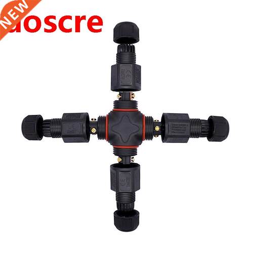 4 way Led Industrial Electrical Waterproof X-Connector 3PIN