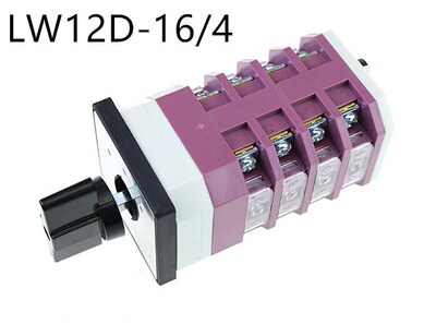 LW12-16/4 3 files, 4 sections of universal switch, reverse c