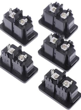 5 Pcs New Hot AC250V 2.5A 2Pin IEC 320 C8 Screw Mount Inlet