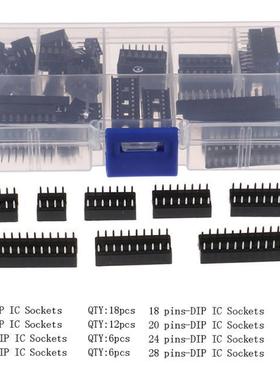 DIP IC Sockets Solder Type Socket Kit 6/8/14/16/18/20/24/28