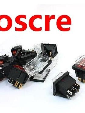 Red Pilot Lamp 6Pin Dual SP ON/OFF 2Position Rocker Switch