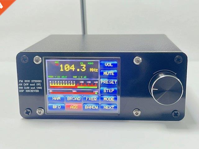 Upgrade！All Band Si4732 RDS Stereo Radio DSP Receiver FM AM