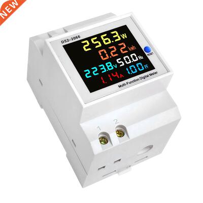 DIN-Rail Voltage Tester Current Active Power Frequency Digit