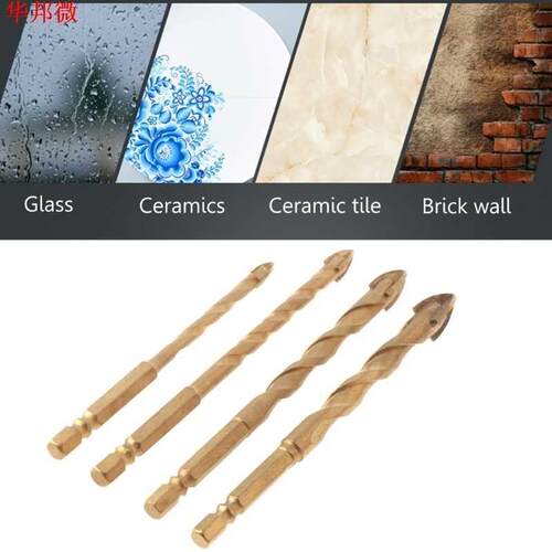 6/8/10/12mm Titanium Tungsten Carbide Tile Glass Cross Spea