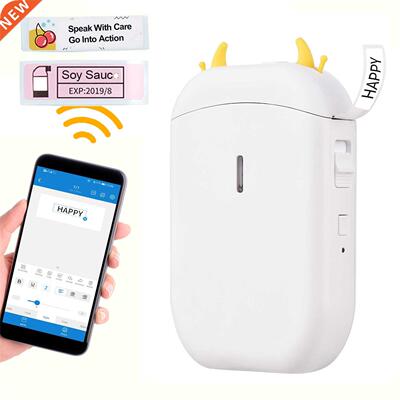 Pocket Mini Label Printer Portable All in One Label Maker Ma