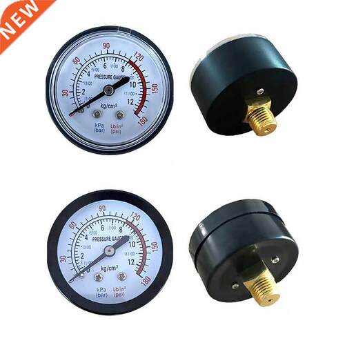 New Pressure Guge Bck Mount Blck ir Compressor Hydruli