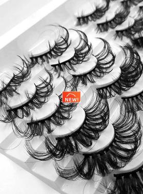 NEW 5/24Pair Fluffy Lashes 25mm 3d Mink Lashes Long Thick