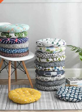 Prnted Thcken Round Char Cushon Seat Cushons Home Decor