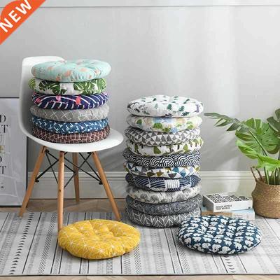 Prnted Thcken Round Char Cushon Seat Cushons Home Decor