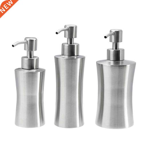 220/250/400ml Stainless Steel Pump Bottle Liquid Manual Soap